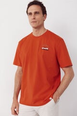 Cortefiel Graphic T-shirt Coral