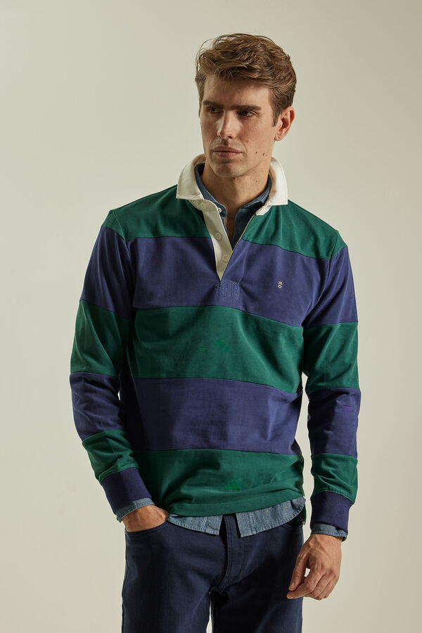 PuroEGO Polo rayas Verde