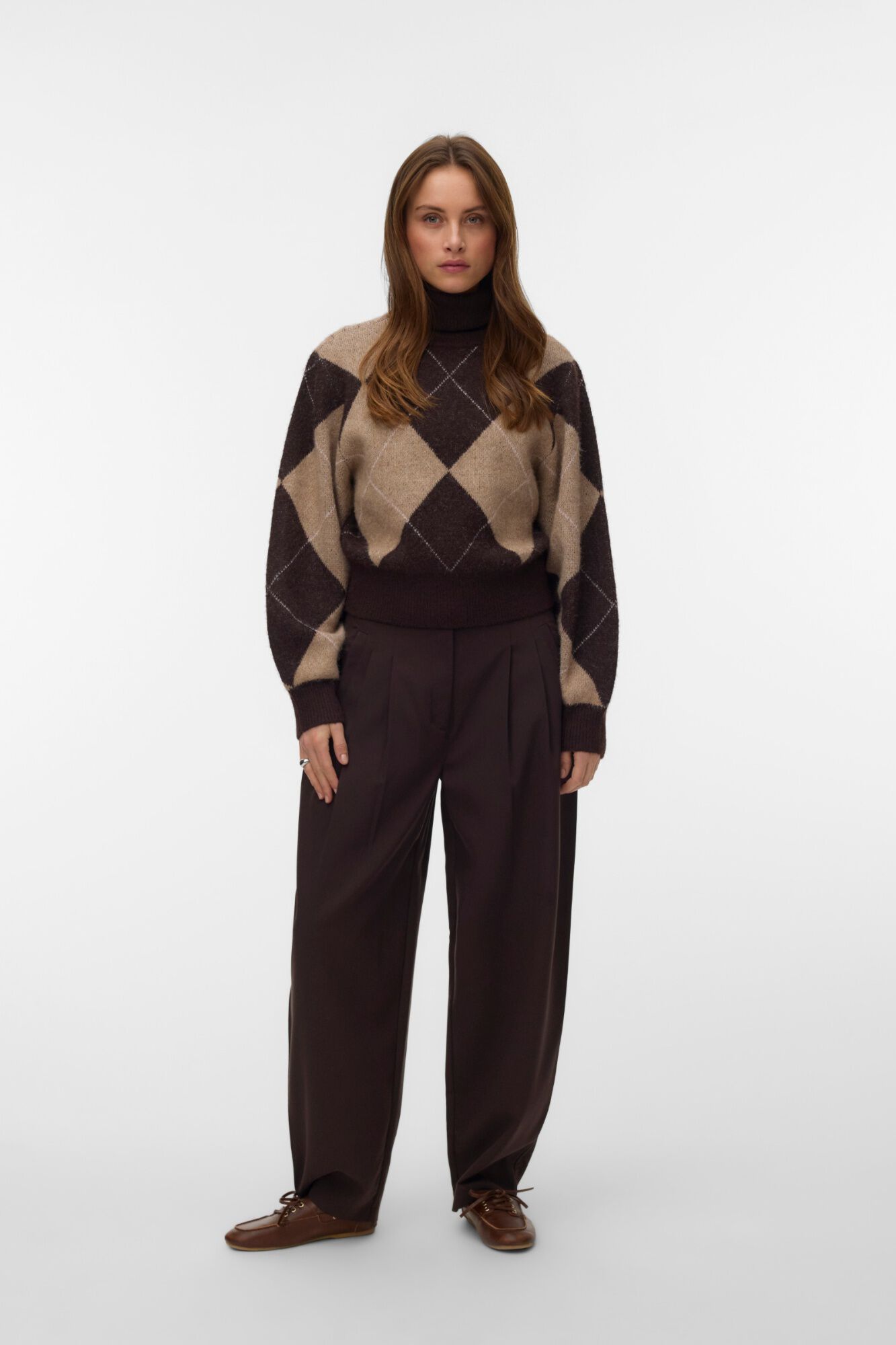 Vero Moda Camisola de losangos gola alta