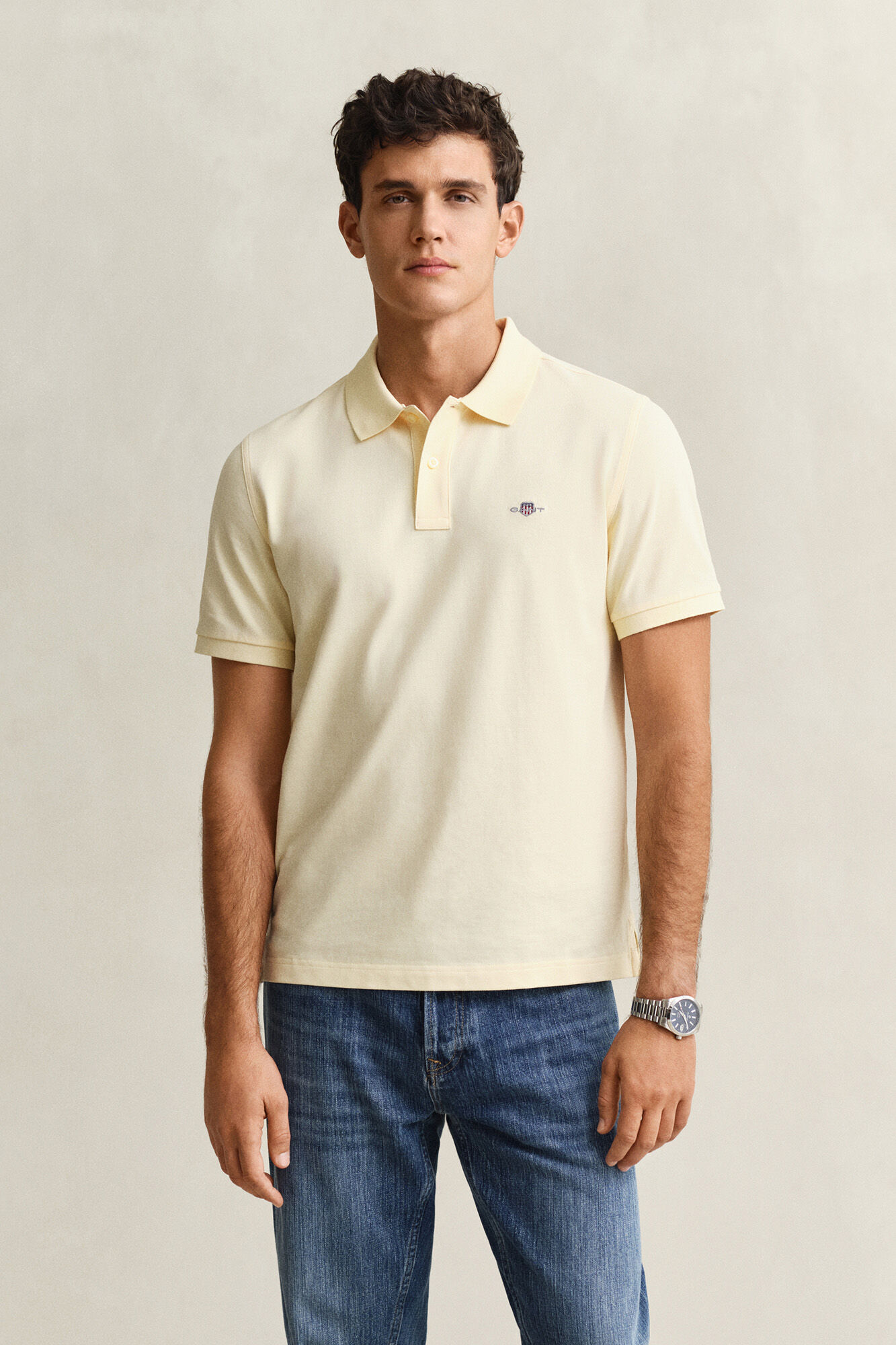 Gant Polo Regular Fit Shield de piqu&eacute;