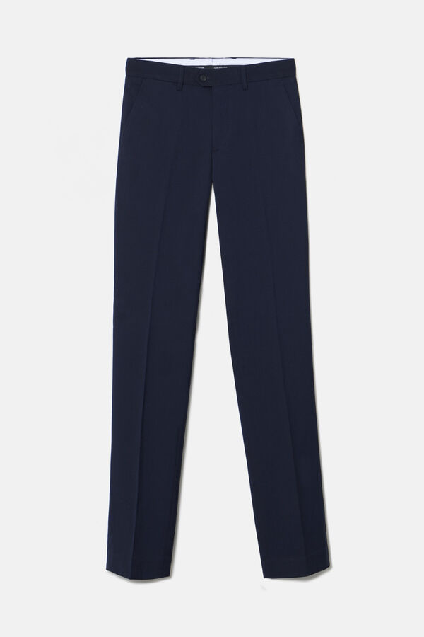Cortefiel Pantalon traje essential Azul marino