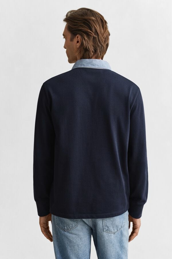 Gant Polo rugby cl&aacute;ssico Azul