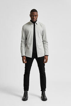 Cortefiel Sustainable plain shirt Gray