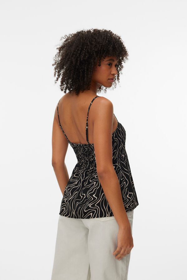 Vero Moda Top de al&ccedil;as Preto