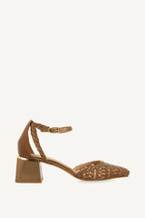 Gioseppo Zapatos de salón piel trenzada Camel