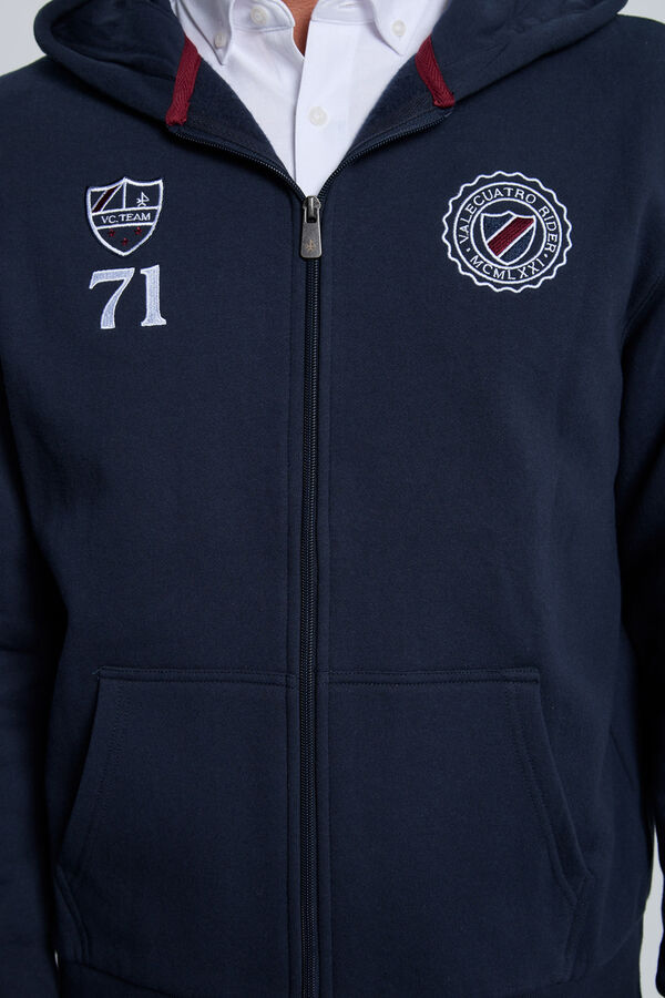 Valecuatro Fecho-&Eacute;clair com sweatshirt e escudo azul marinho Azul