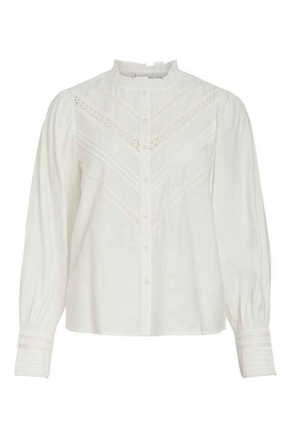 Blusa de manga larga de viscosa
