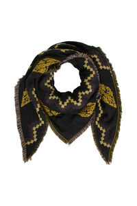 Vila Cachecol triangular com motivos étnicos