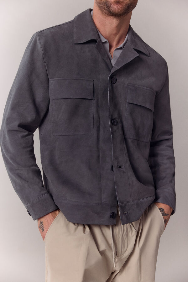 OOTO Suede jacket Grey