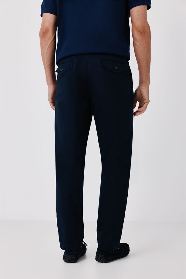 Cortefiel Comfort slim chinos Navy