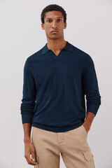 Cortefiel Fine knit jumper Navy