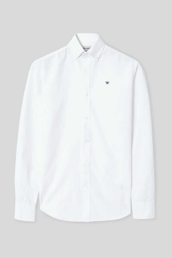 Cortefiel Oxford casual shirt White