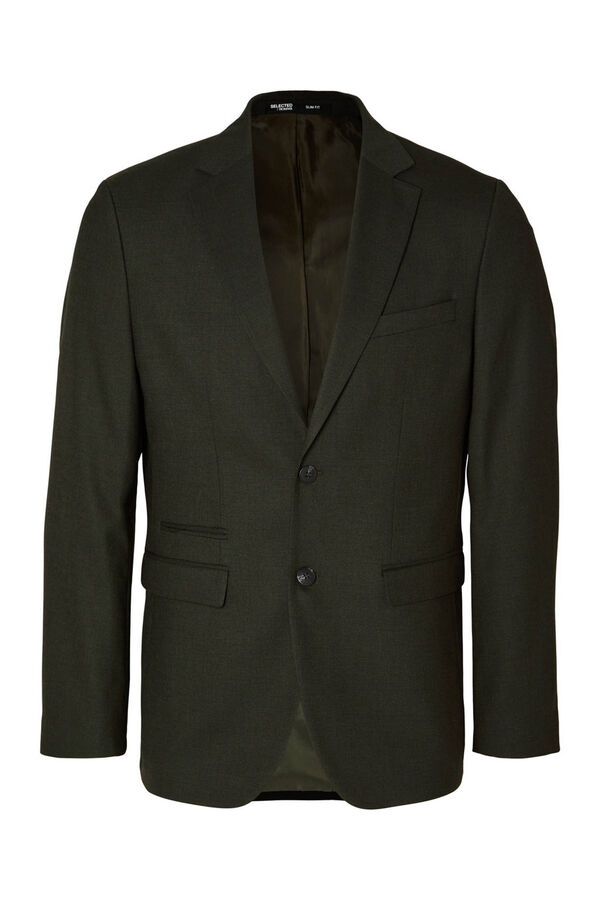 Selected Slim Fit Suit Jacket Green
