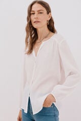 Cortefiel Blusa gola redonda Branco