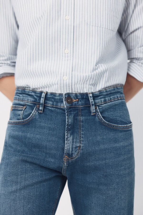 Cortefiel Regular fit jeans Blue