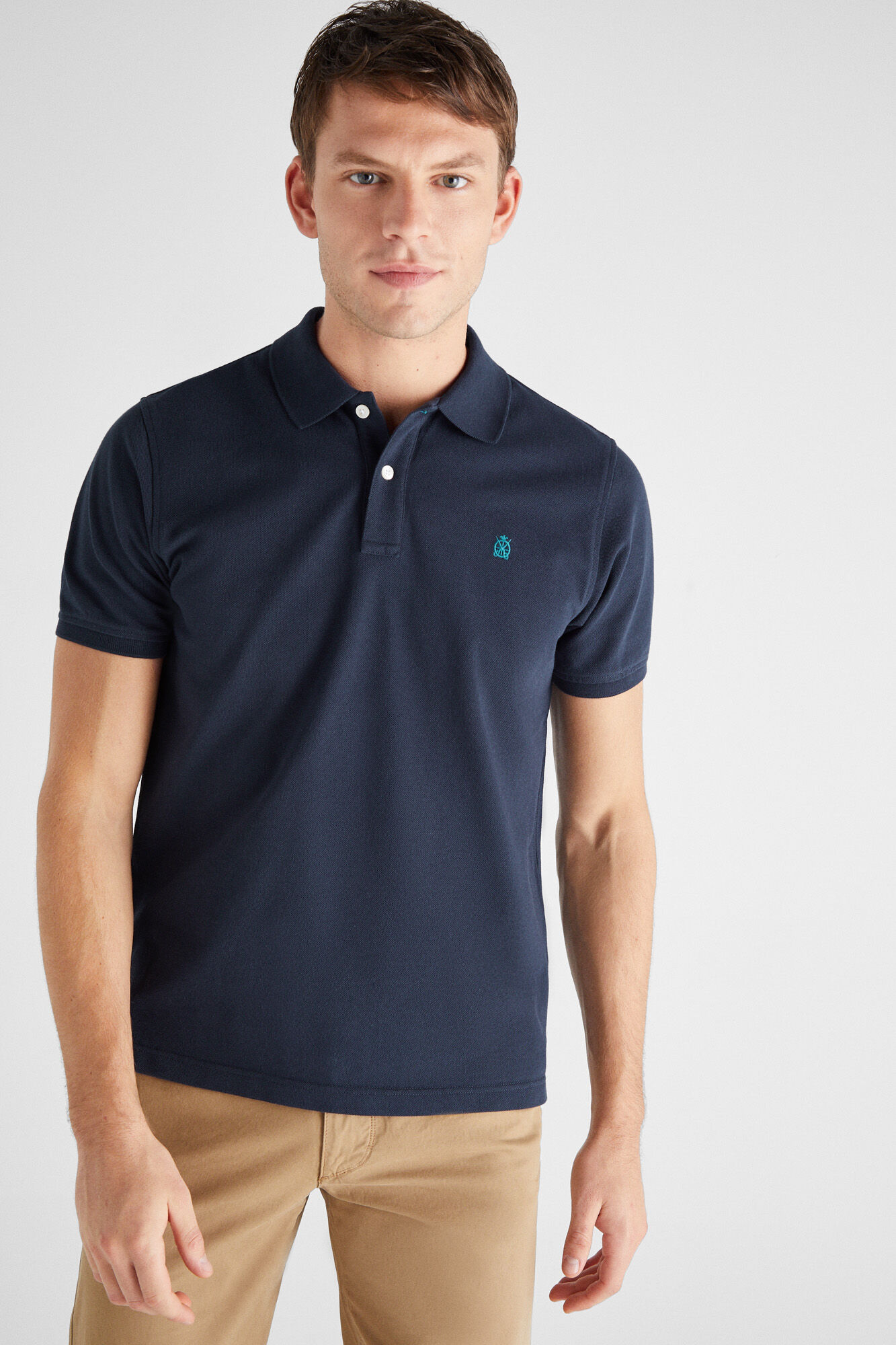 polo shirt with trousers