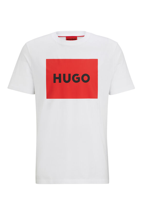 HUGO T-shirt de manga curta Branco