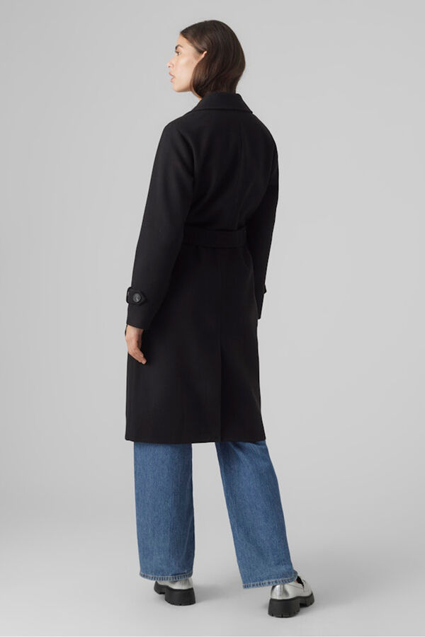 Vero Moda Sobretudo de pano de manga manga Preto