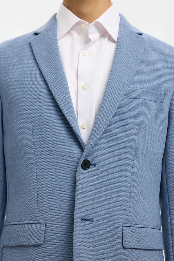 Selected Men's slim fit suit jacket Blue