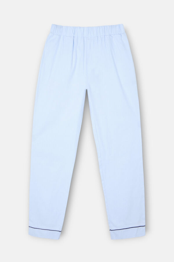 Silbon Pijama camiseiro pied-de-poule Azul