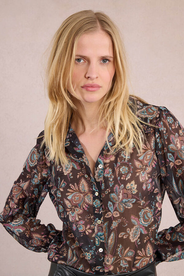 Molly Bracken Camisa de manga comprida com estampado Multicolorido