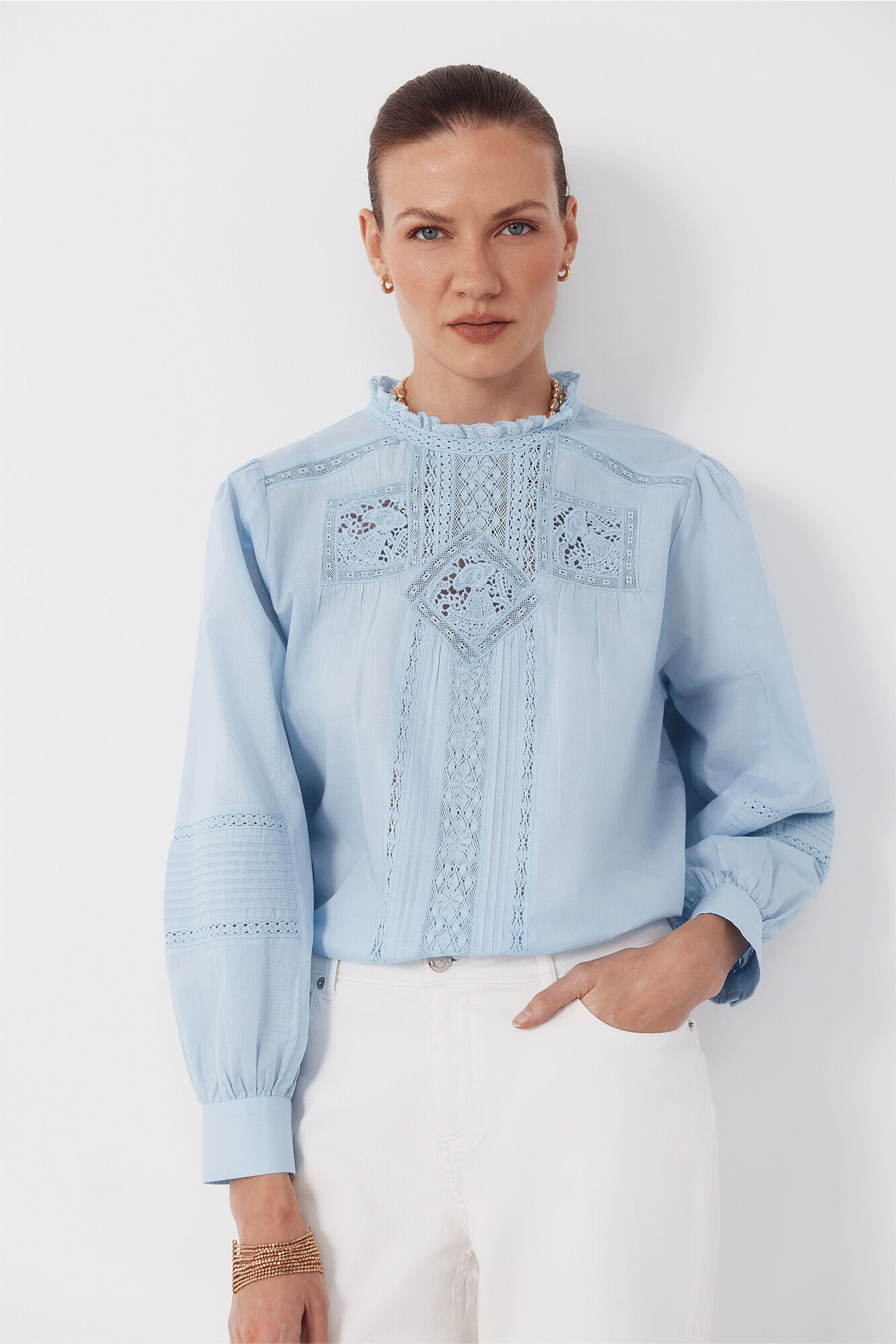 Cortefiel Embroidered blouse