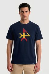 Valecuatro T-shirt logo Valecuatro Espanha Azul