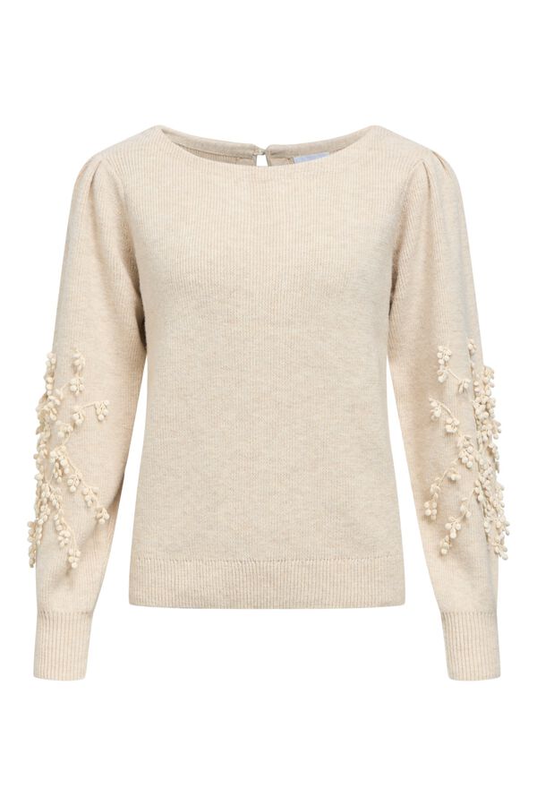 Object Camisola gola barco Tostado
