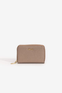 Cortefiel Medium purse with zip  Gold