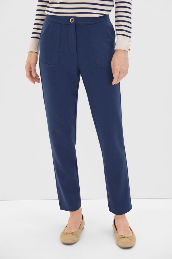 Cortefiel Comfort stretch trousers Navy