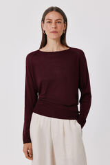 Cortefiel Fine knit jumper Maroon