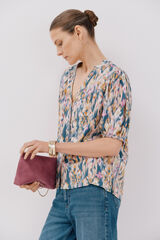 Cortefiel Blusa de manga curta Azul