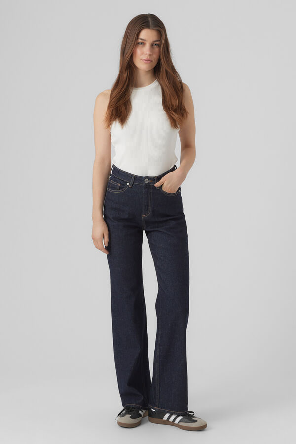 Vero Moda Jeans de cintura alta Azul