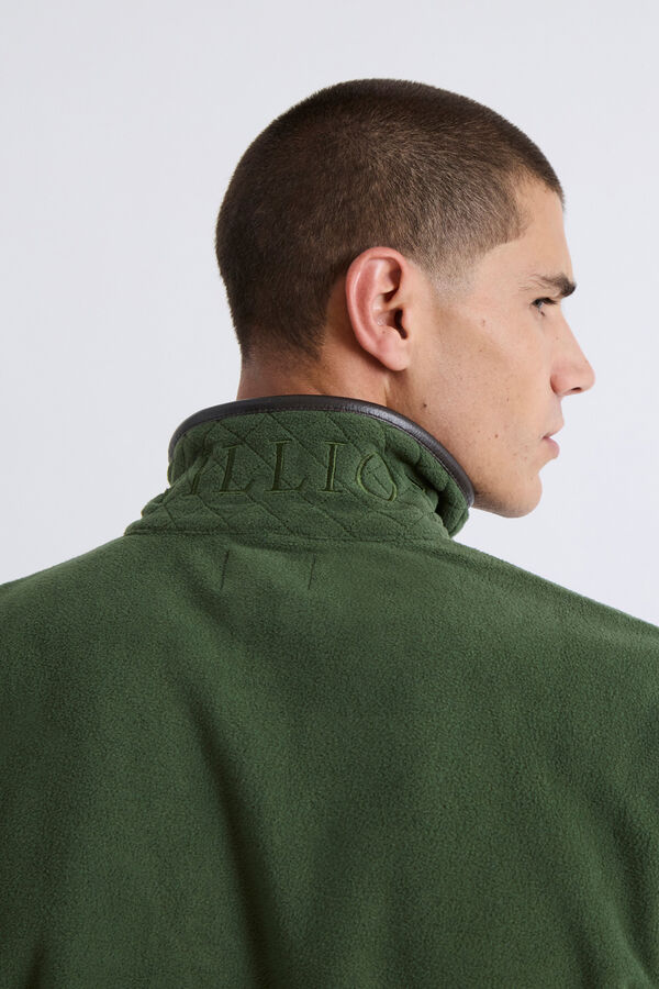 Williot Camisola Fecho-Éclair com polar meia Verde