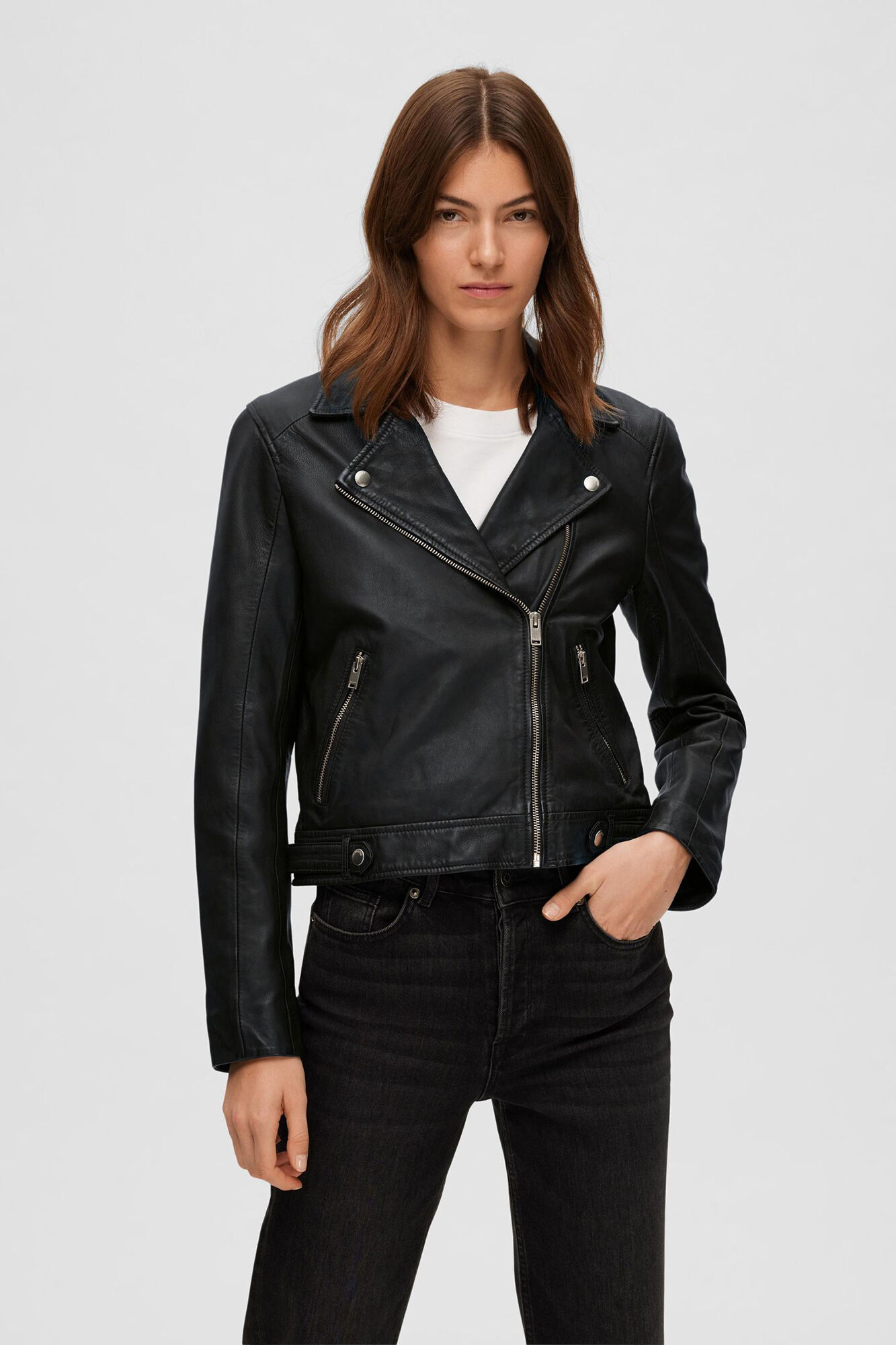 Cazadora biker hot sale