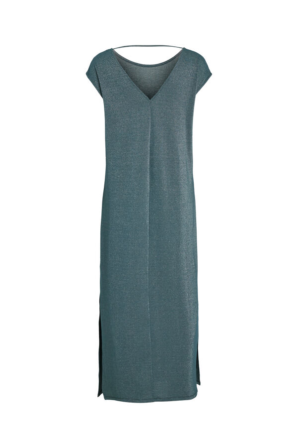 Vila Lurex long dress Turquoise