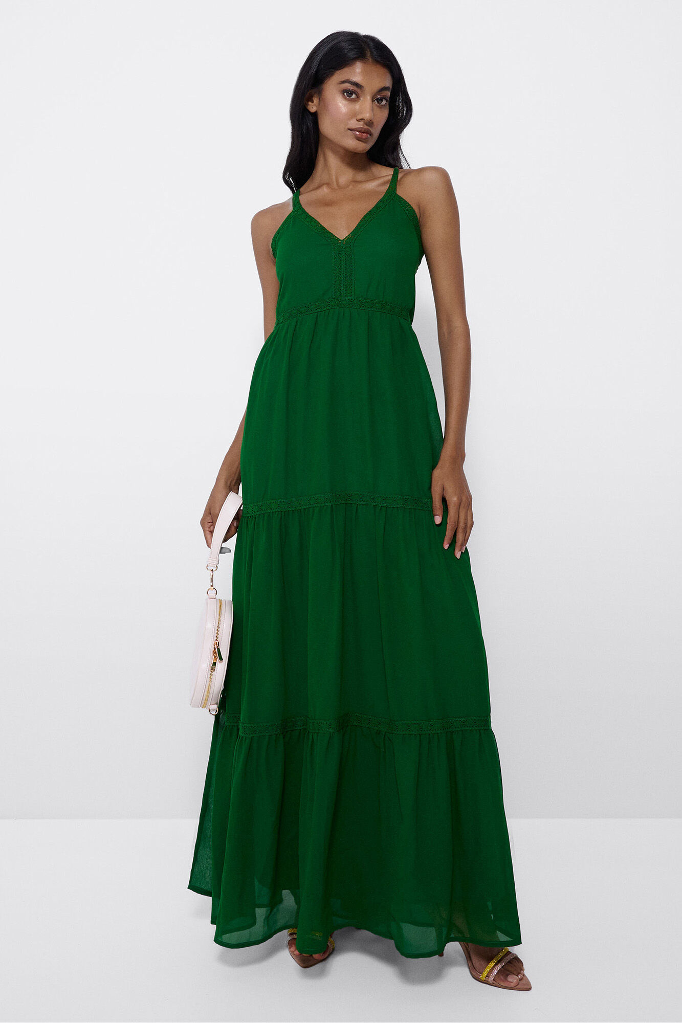Vestido comprido cheap verde