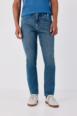 Cortefiel Slim tapered fit jeans Blue