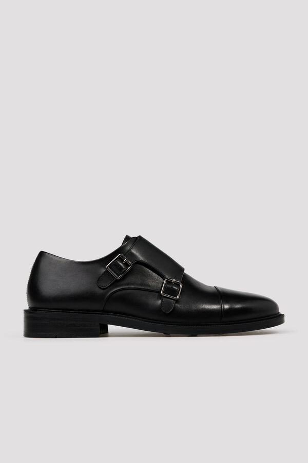 Cortefiel Two buckle dress shoe Black
