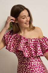 Silbon Top Event Collection estampado Roxo
