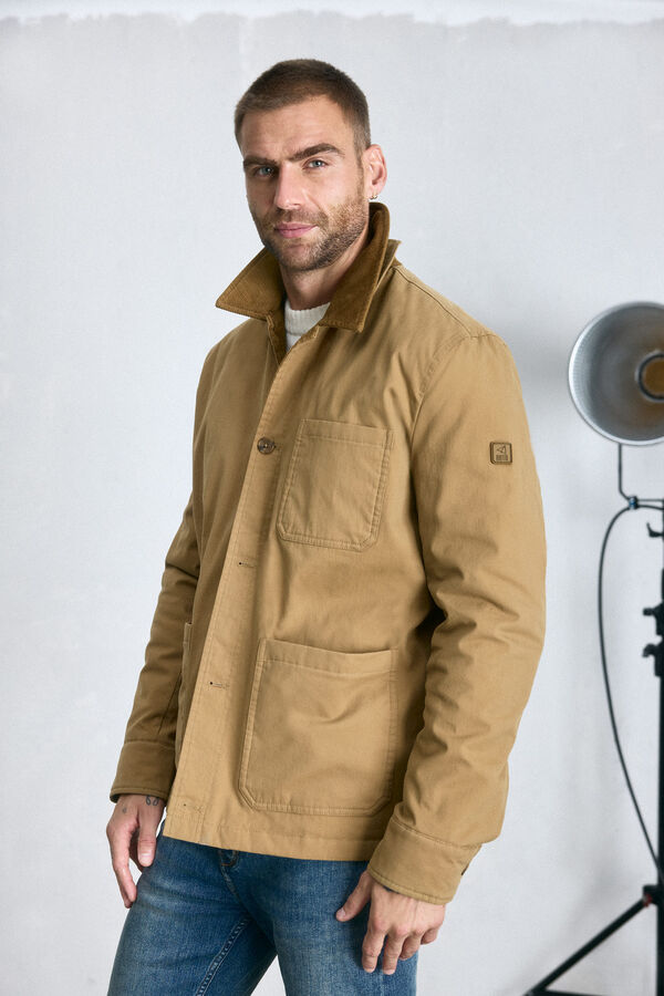 Cortefiel Jacket with pockets Camel