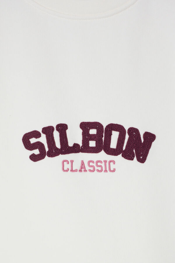 Silbon Silbon classic sweatshirt Ivory