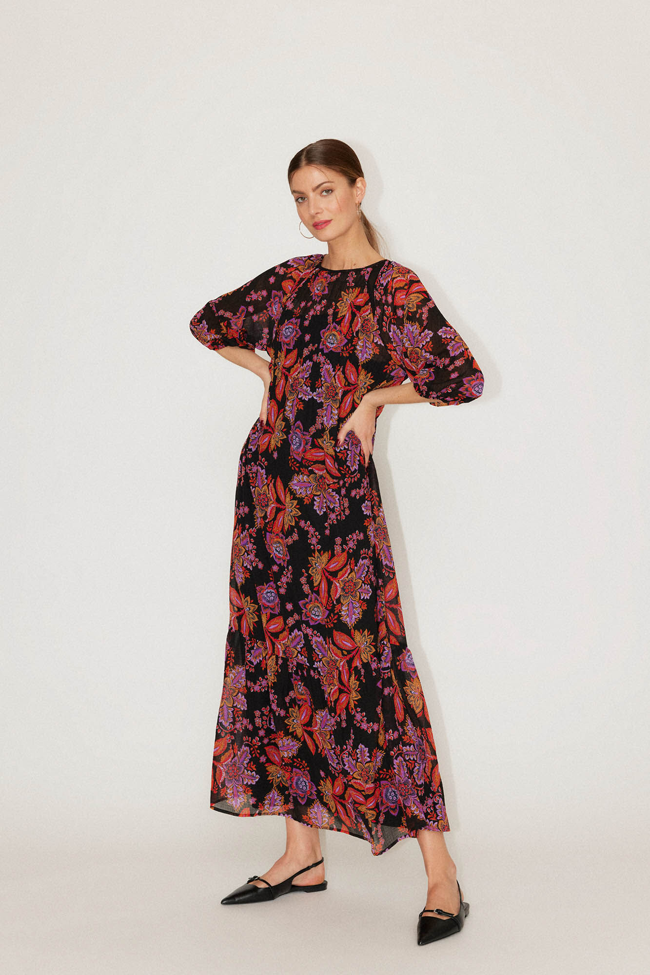 3 quarter length online dresses
