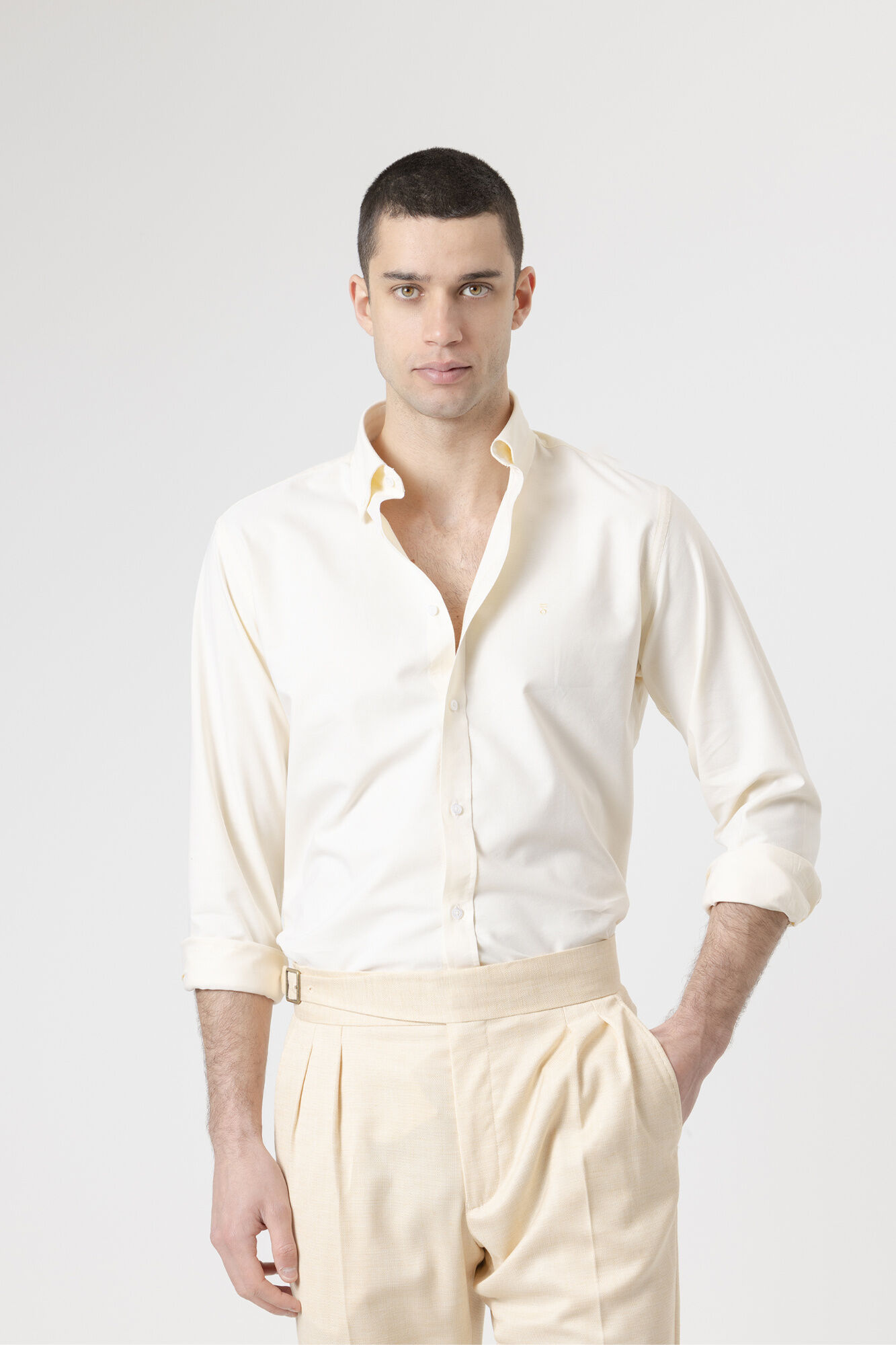 PuroEGO Camisa casual oxford algod&oacute;n