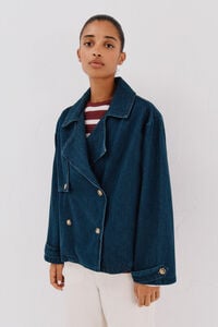 Cortefiel Short denim trench coat