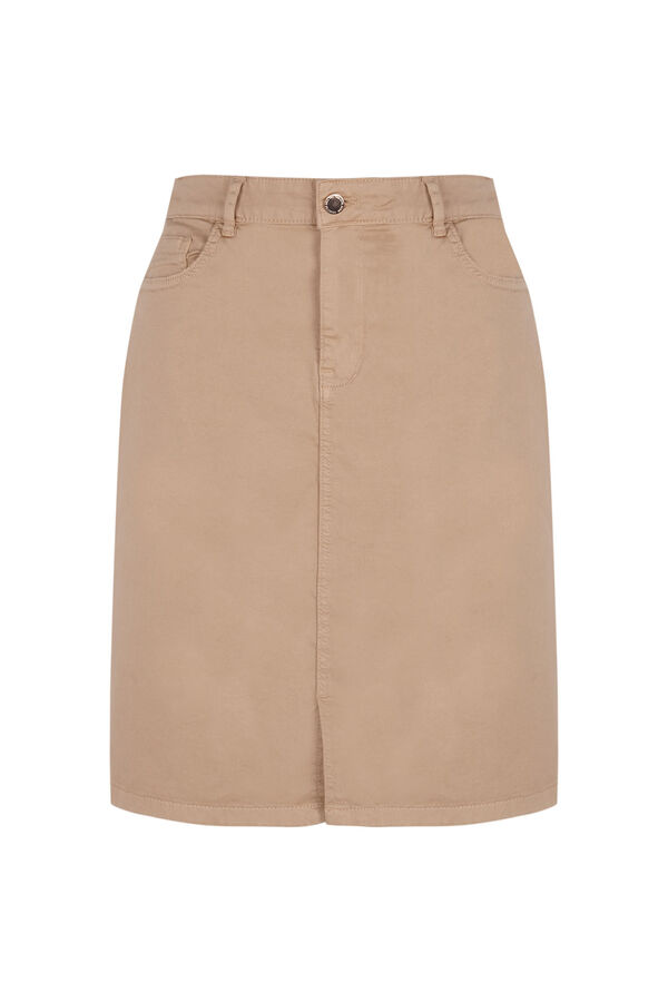 Cortefiel Comfort skirt Brown