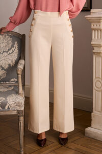 Polín Et Moi Calças de fato com botões Diane