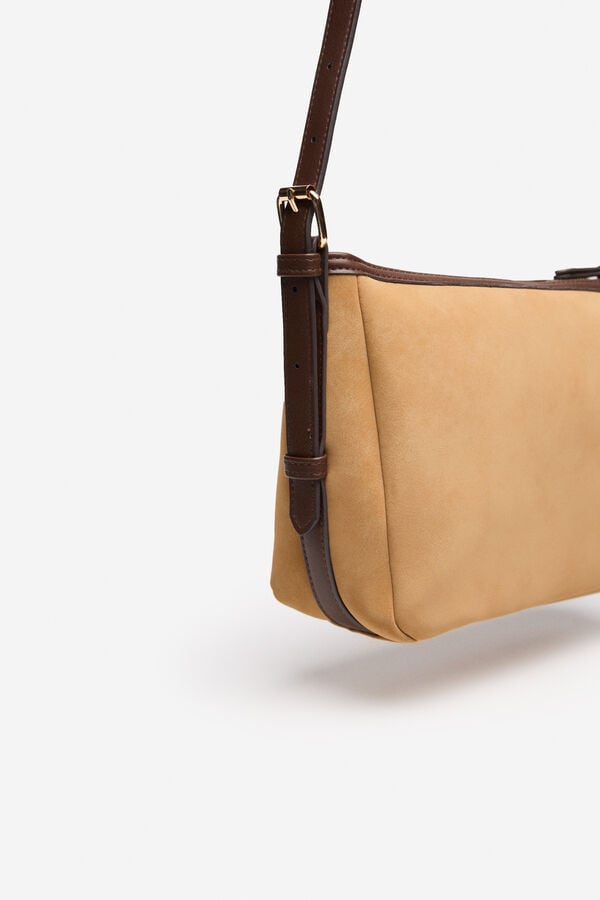 Cortefiel Plain shoulder bag Nude