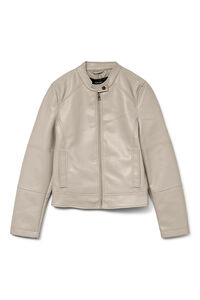 Vero Moda Blus&atilde;o efeito pele gola Perkins