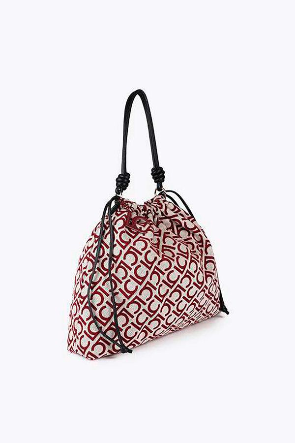 Lola Casademunt Shopper LC Estampado granate